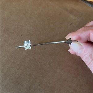 Silver Arrow Bangle Bracelet